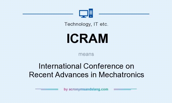 What does ICRAM mean? It stands for International Conference on Recent Advances in Mechatronics