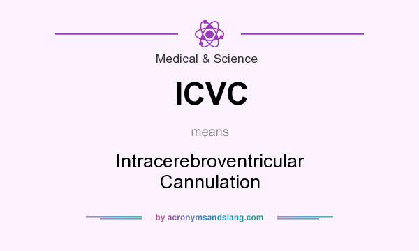 What does ICVC mean? It stands for Intracerebroventricular Cannulation
