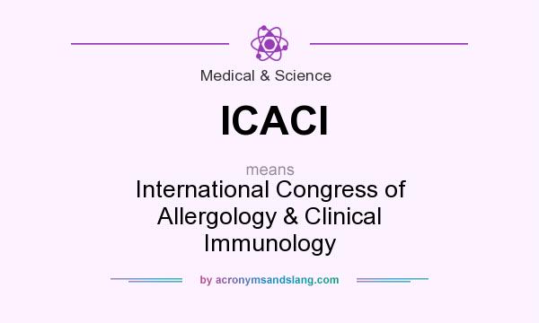 What does ICACI mean? It stands for International Congress of Allergology & Clinical Immunology