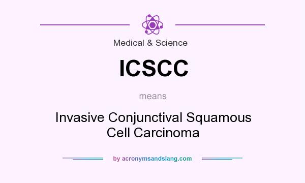 What does ICSCC mean? It stands for Invasive Conjunctival Squamous Cell Carcinoma