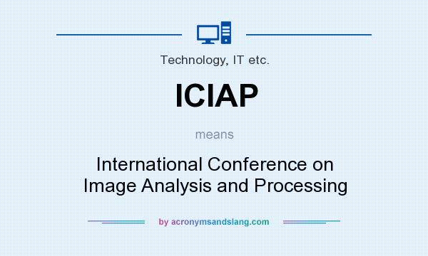 What does ICIAP mean? It stands for International Conference on Image Analysis and Processing