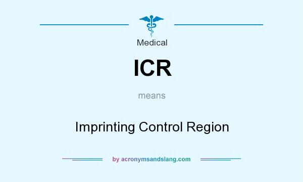 What does ICR mean? It stands for Imprinting Control Region