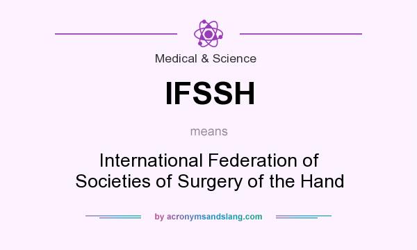 What does IFSSH mean? It stands for International Federation of Societies of Surgery of the Hand