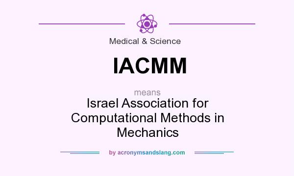 What does IACMM mean? It stands for Israel Association for Computational Methods in Mechanics