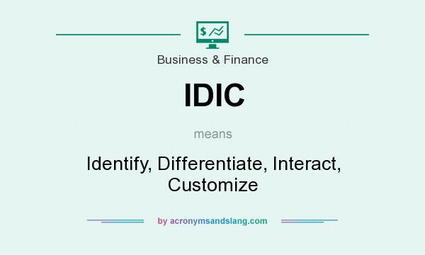 What does IDIC mean? It stands for Identify, Differentiate, Interact, Customize