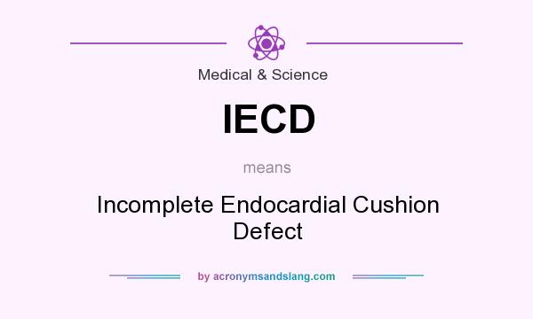 What does IECD mean? It stands for Incomplete Endocardial Cushion Defect