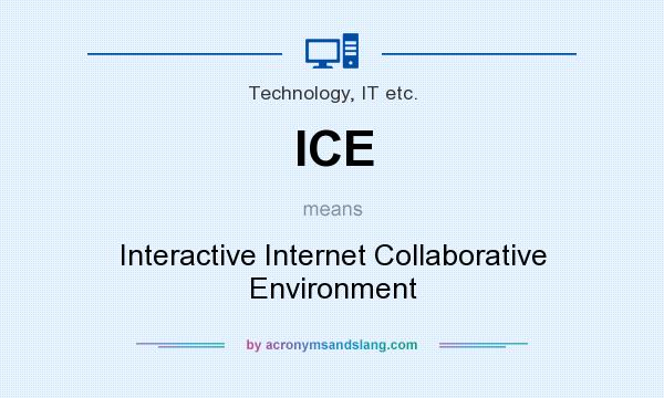What does ICE mean? It stands for Interactive Internet Collaborative Environment