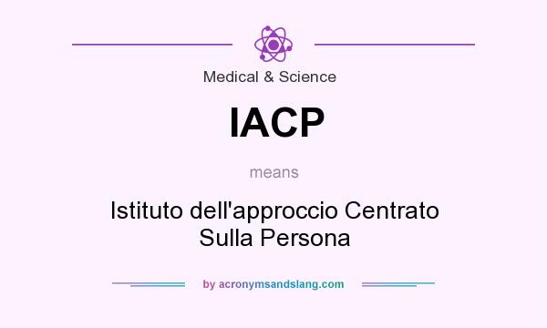 What does IACP mean? It stands for Istituto dell`approccio Centrato Sulla Persona