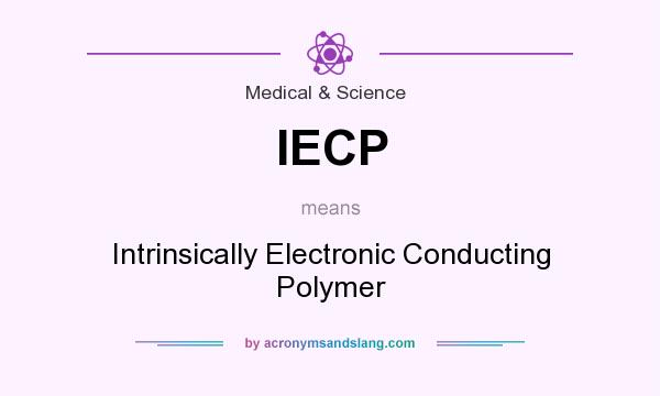 What does IECP mean? It stands for Intrinsically Electronic Conducting Polymer