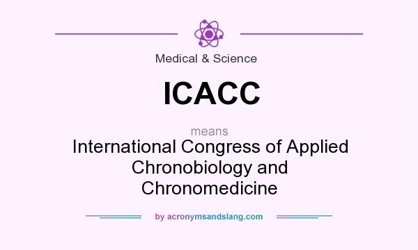 What does ICACC mean? It stands for International Congress of Applied Chronobiology and Chronomedicine