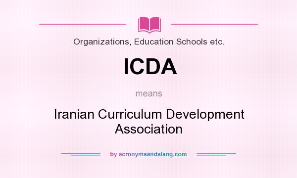 What does ICDA mean? It stands for Iranian Curriculum Development Association