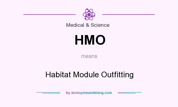 What does HMO mean? It stands for Habitat Module Outfitting