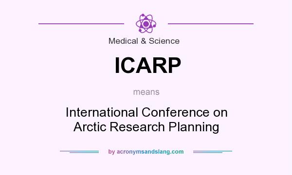 What does ICARP mean? It stands for International Conference on Arctic Research Planning