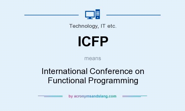 What does ICFP mean? It stands for International Conference on Functional Programming