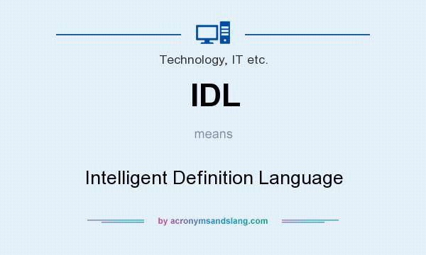 what does idl mean