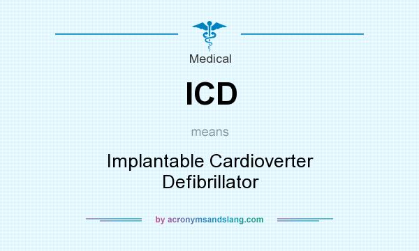 What does ICD mean? It stands for Implantable Cardioverter Defibrillator