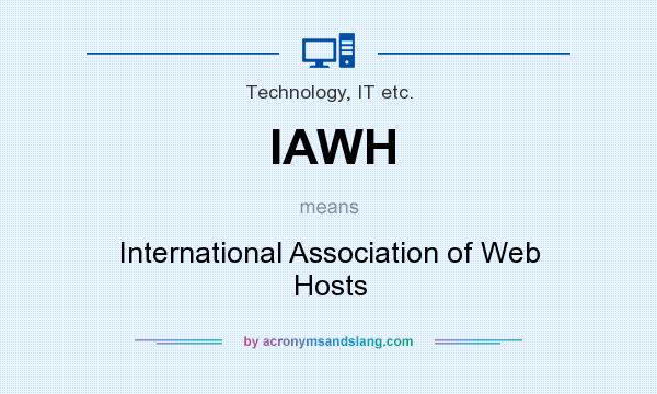 What does IAWH mean? It stands for International Association of Web Hosts