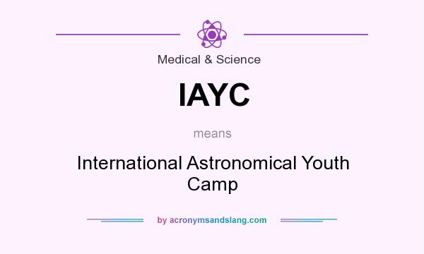 What does IAYC mean? It stands for International Astronomical Youth Camp