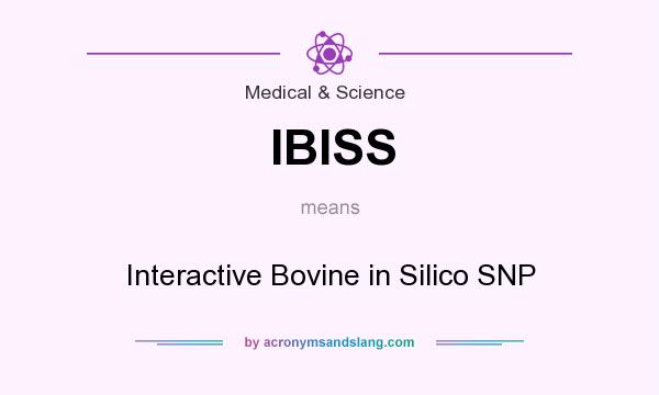 What does IBISS mean? It stands for Interactive Bovine in Silico SNP