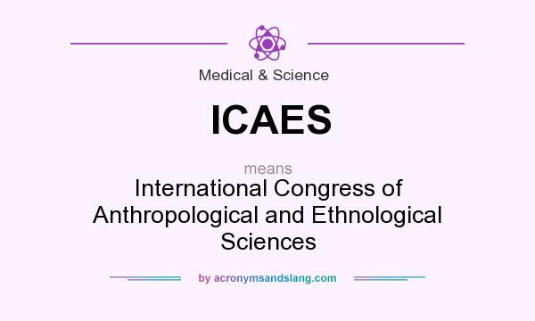 What does ICAES mean? It stands for International Congress of Anthropological and Ethnological Sciences