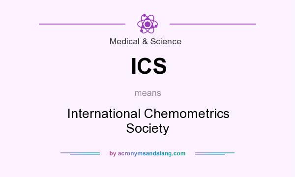 What does ICS mean? It stands for International Chemometrics Society