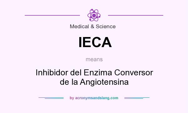 What does IECA mean? It stands for Inhibidor del Enzima Conversor de la Angiotensina