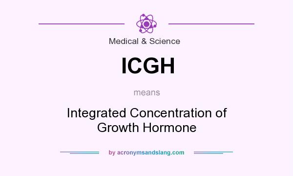 What does ICGH mean? It stands for Integrated Concentration of Growth Hormone
