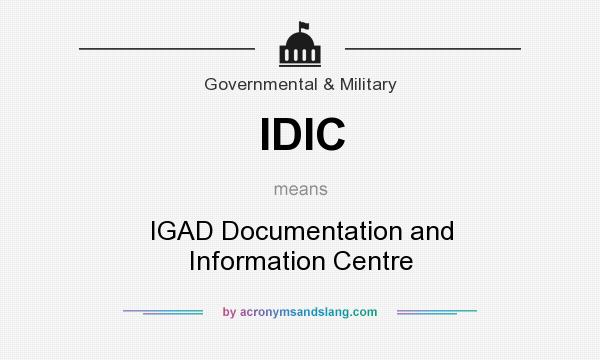 What does IDIC mean? It stands for IGAD Documentation and Information Centre