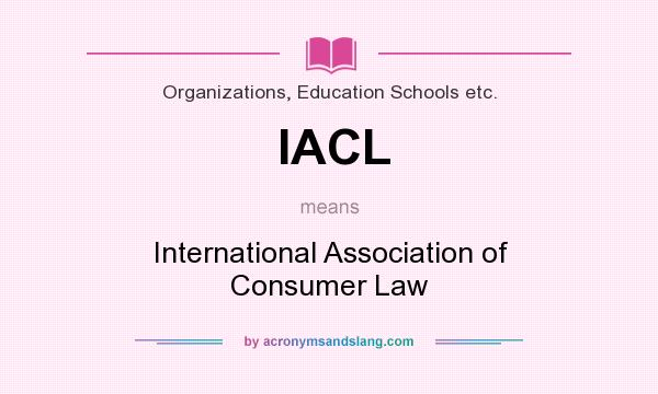What does IACL mean? It stands for International Association of Consumer Law