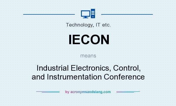 What does IECON mean? It stands for Industrial Electronics, Control, and Instrumentation Conference