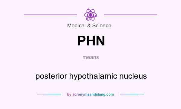 What does PHN mean? It stands for posterior hypothalamic nucleus