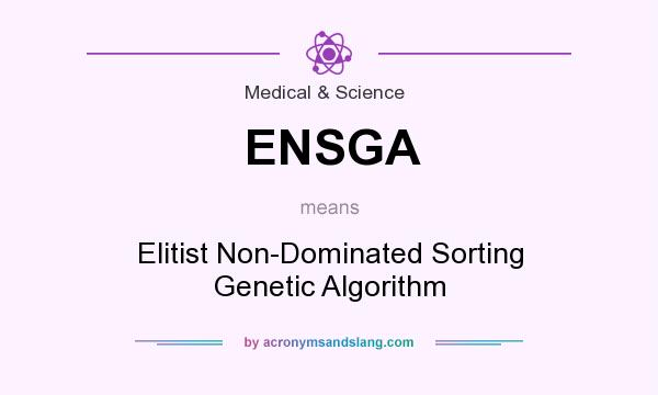 What does ENSGA mean? It stands for Elitist Non-Dominated Sorting Genetic Algorithm
