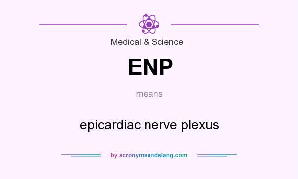 What does ENP mean? It stands for epicardiac nerve plexus
