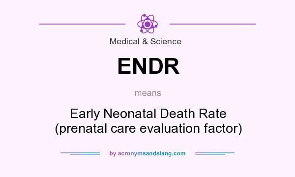 What does ENDR mean? It stands for Early Neonatal Death Rate (prenatal care evaluation factor)