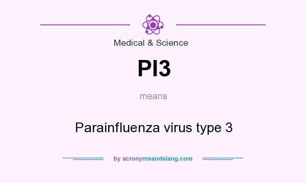 What does PI3 mean? It stands for Parainfluenza virus type 3