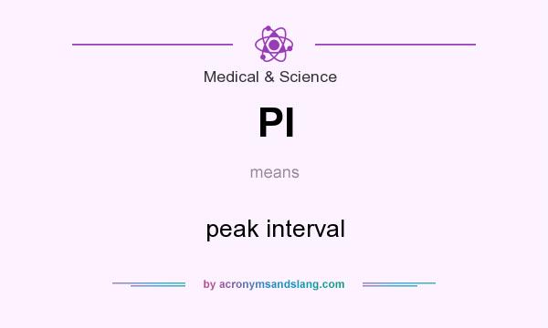 What does PI mean? It stands for peak interval