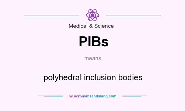 What does PIBs mean? It stands for polyhedral inclusion bodies