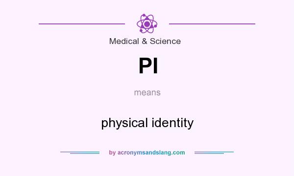 What does PI mean? It stands for physical identity
