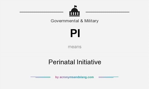 What does PI mean? It stands for Perinatal Initiative