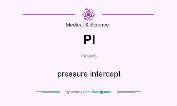 What does PI mean? It stands for pressure intercept