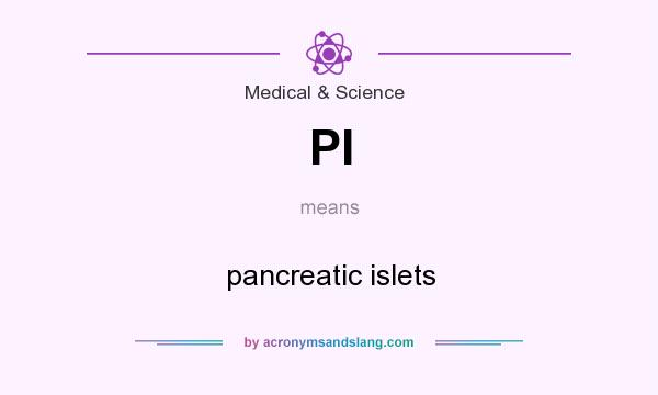 What does PI mean? It stands for pancreatic islets