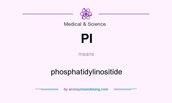 What does PI mean? It stands for phosphatidylinositide
