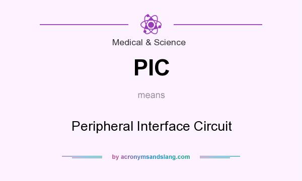 What does PIC mean? It stands for Peripheral Interface Circuit