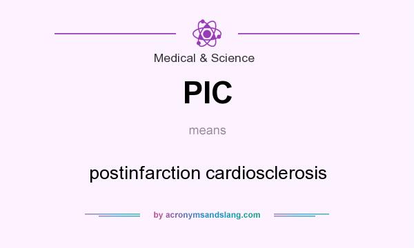 What does PIC mean? It stands for postinfarction cardiosclerosis