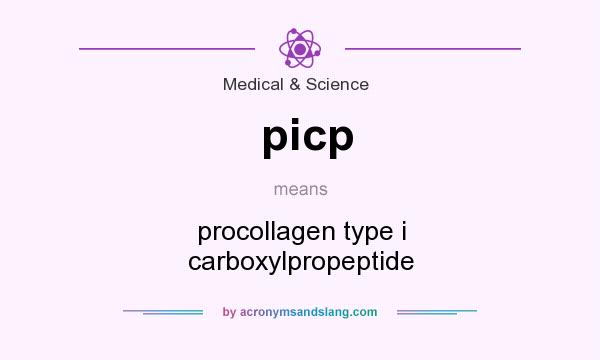 What does picp mean? It stands for procollagen type i carboxylpropeptide