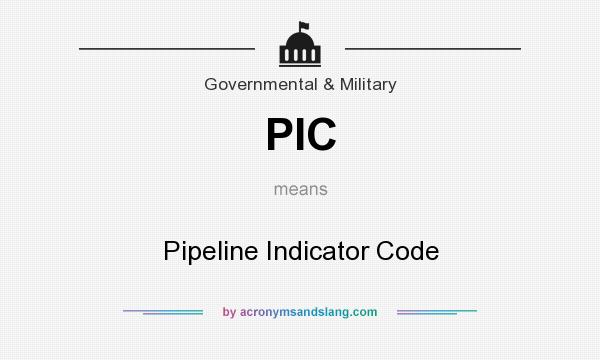 What does PIC mean? It stands for Pipeline Indicator Code