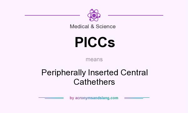 What does PICCs mean? It stands for Peripherally Inserted Central Cathethers