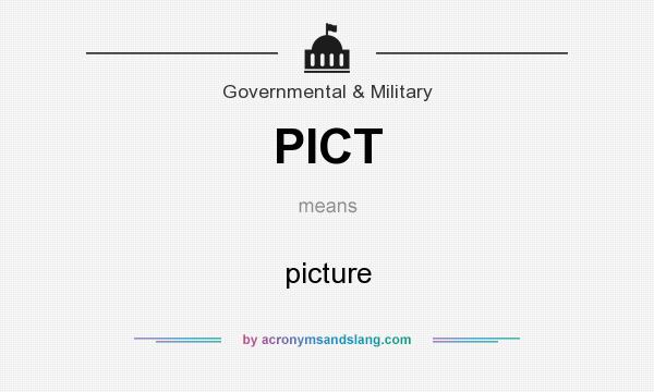 What does PICT mean? It stands for picture