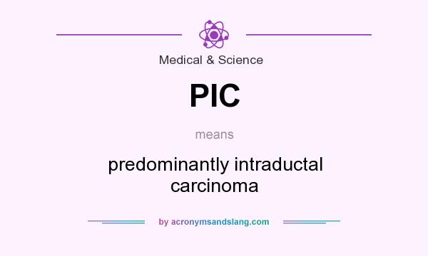 What does PIC mean? It stands for predominantly intraductal carcinoma