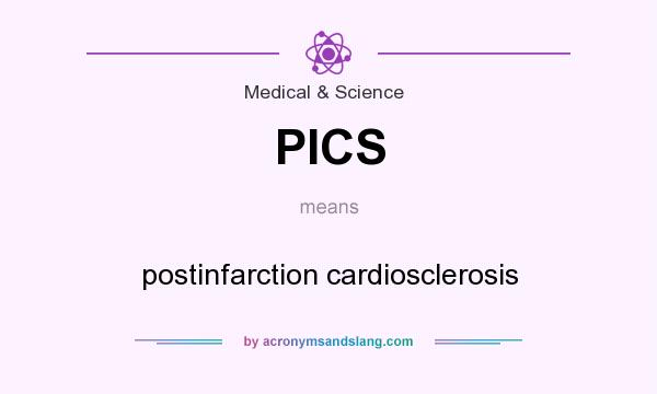 What does PICS mean? It stands for postinfarction cardiosclerosis